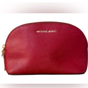 Michael Kors Red Cosmetic Bag